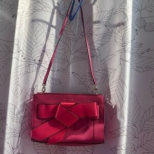Kate Spade Hot Pink Crossbody Bag with Bow